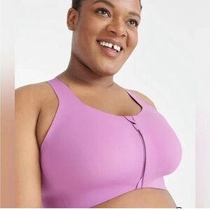 Knix Catalyst Front Zip Sports Bra Amethyst Size 5